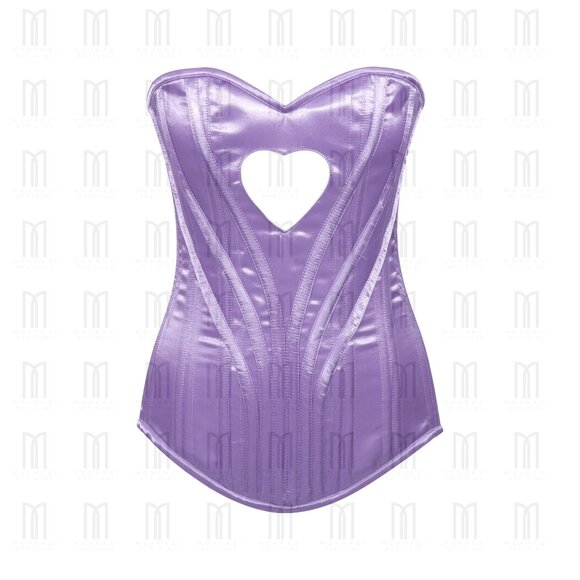 Mohrazi Official Light Purple Heavy Boned Overbust Corset | Heart Shape - Picture 1 of 3